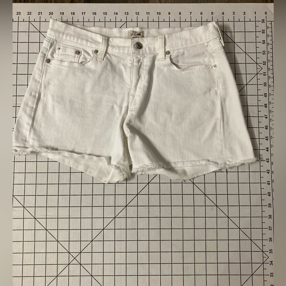 J. Crew Women’s Size‎ 28 White Denim Shorts